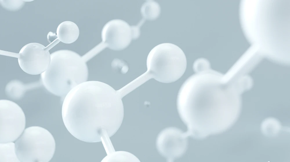 Three-dimensional model of a molecular chain structure