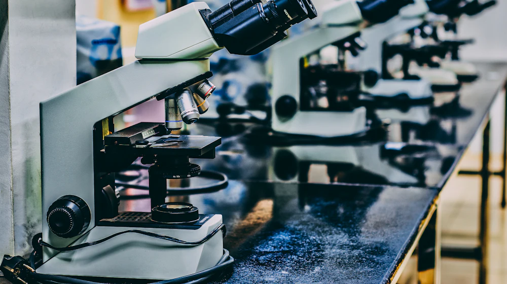 Laboratory microscope used in preclinical research