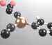 GHK-Cu copper peptide shown as a molecular model with a central copper atom