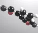 KPV peptide shown as a ball-and-stick molecular model